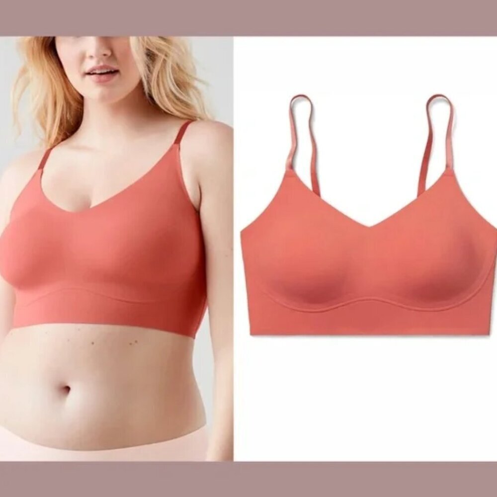 True and Co. Wireless‎ Body Lift Triangle Bra Adjustable Strap Unlined Bralette